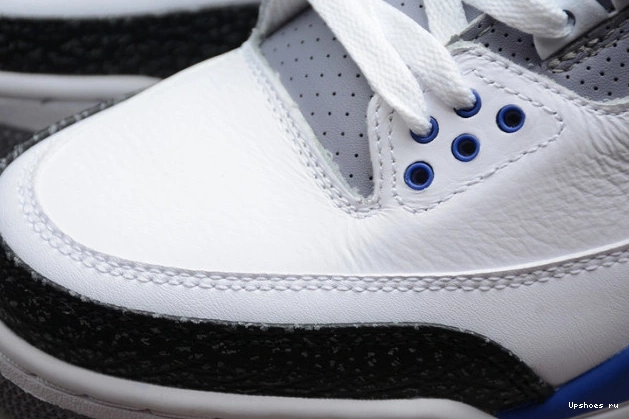 BLUE JORDAN AIR 3 WHITE RETRO CT8532-145 0813